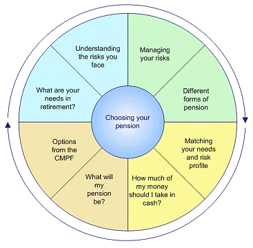 Retirement pie chart